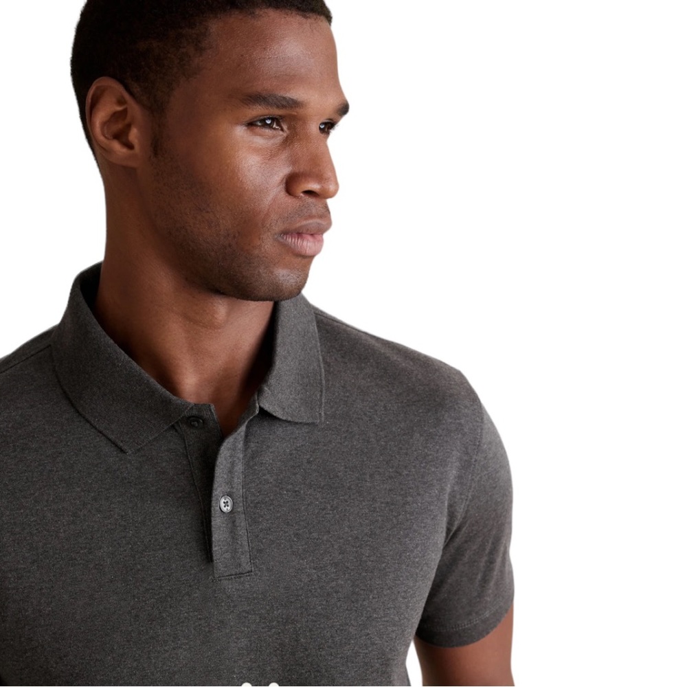 Banana Republic Men’s Luxe Touch Performance Polo Shirt Black XL